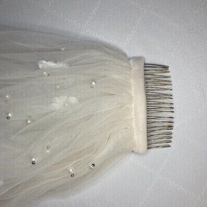 Ivory Fingertip Length Veil